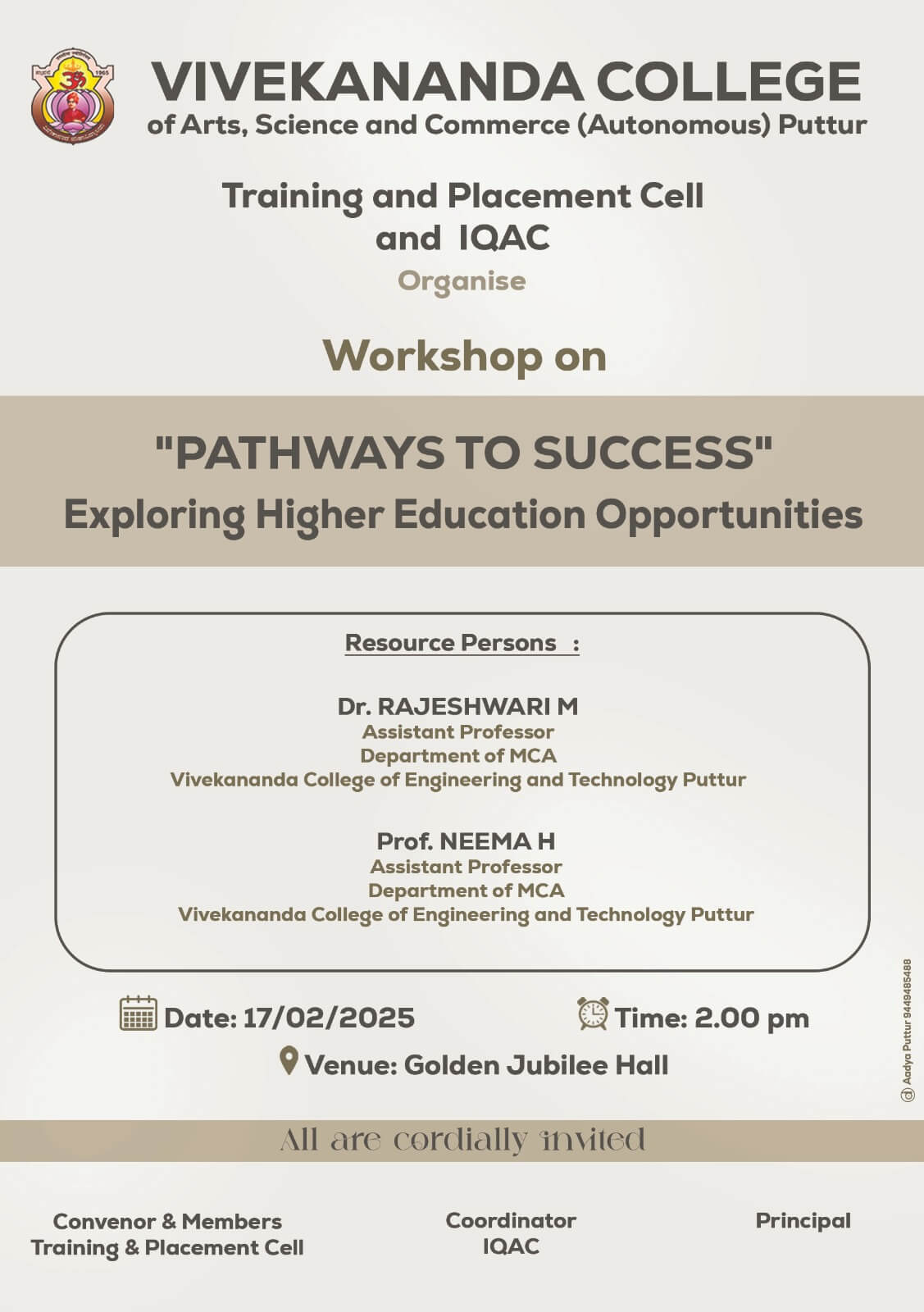 Pathway To Success | VCET